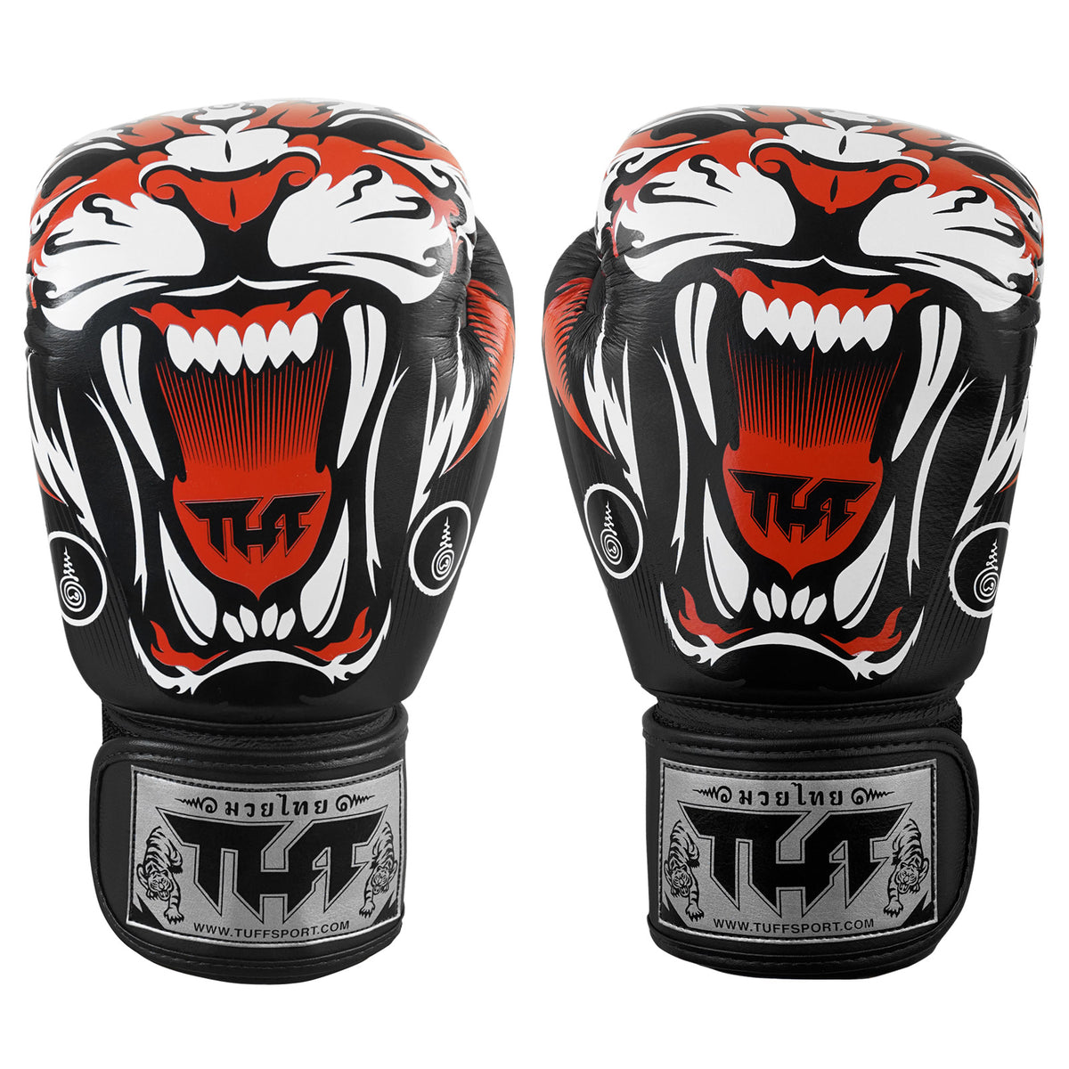 TUFF Muay Thai Boxing Black Tiger Gloves– TuffSport.com