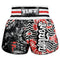 [Pre-Order] TUFF Muay Thai Boxing Shorts High-Cut Retro Style "Waves of Bushido Elegance"