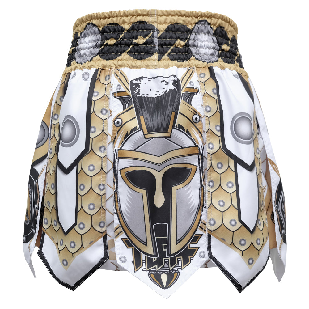 [PreOrder] TUFF Muay Thai Boxing Shorts Gladiator White Ancient Roman