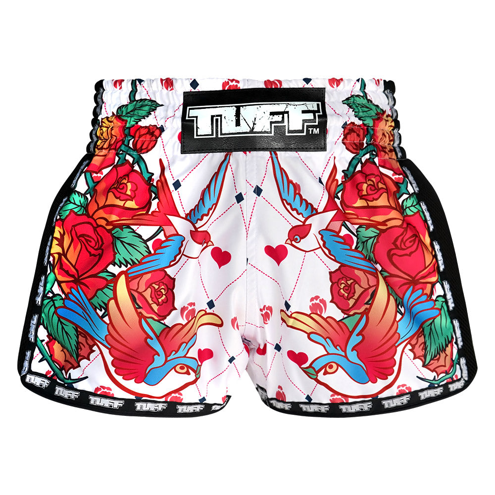 Colorful Rose Floral Muay Thai Boxing Shorts main image 1