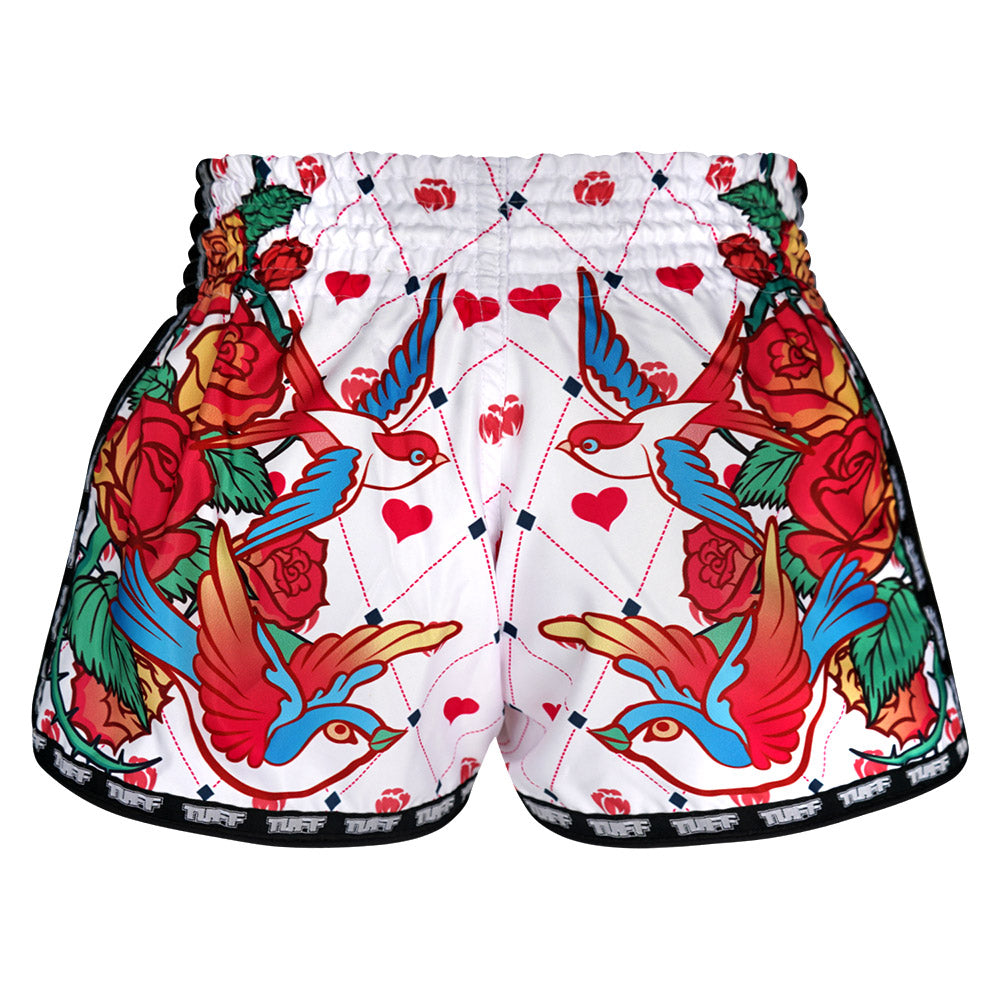 Colorful Rose Floral Muay Thai Boxing Shorts
