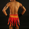 TUFF Muay Thai Boxing Shorts "Red With Tiger Inspired by Chinese Ancient Drawing"