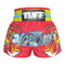 TUFF Muay Thai Boxing Shorts "Classic Birds & Roses Pink"