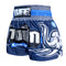 TUFF Muay Thai Boxing Shorts "Blue War Elephant"