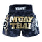 TUFF Muay Thai Boxing Shorts "Black Military Camouflage"