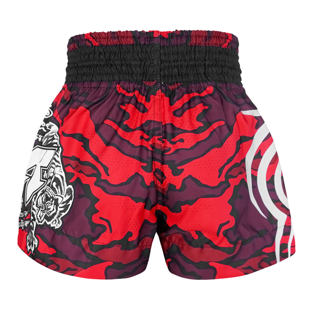Royal Stewart Red Plaid Tartan Muay Thai Boxing Shorts