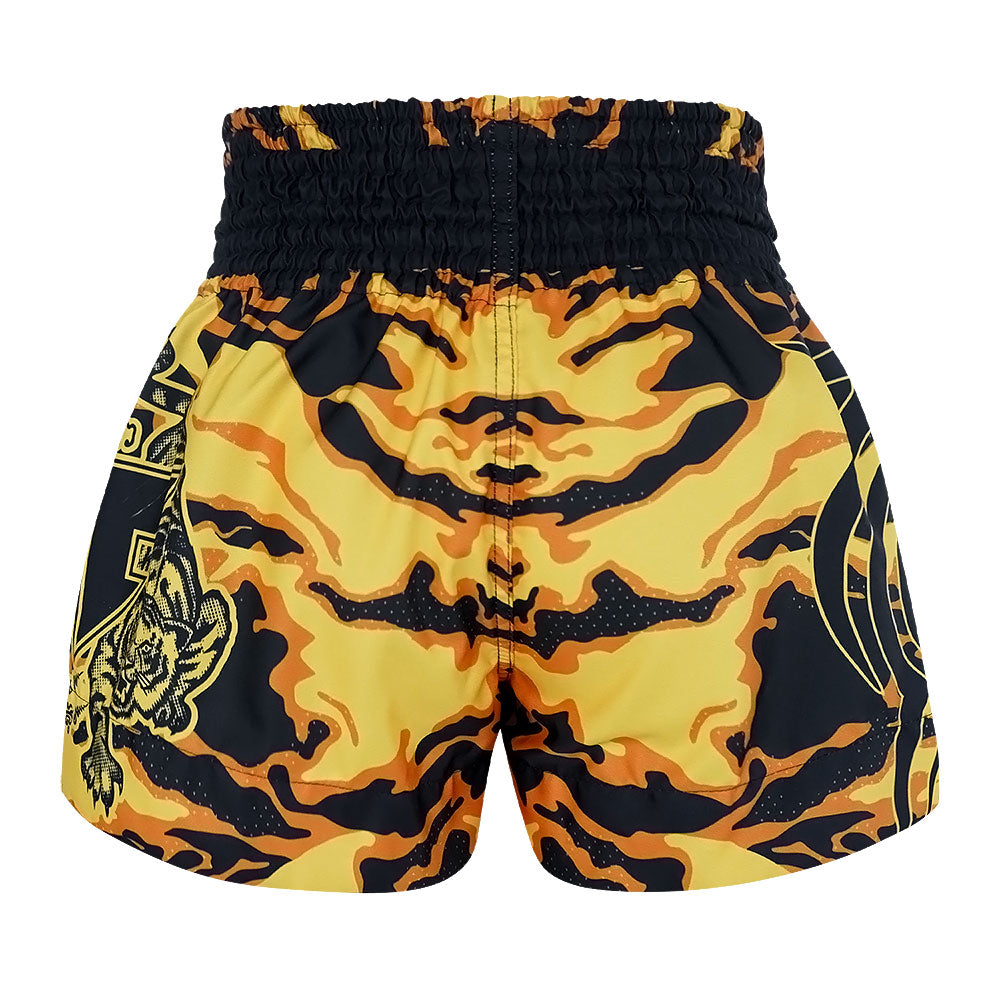 Moving Optical Yellow Hive Illusion Muay Thai Boxing Shorts main image 1