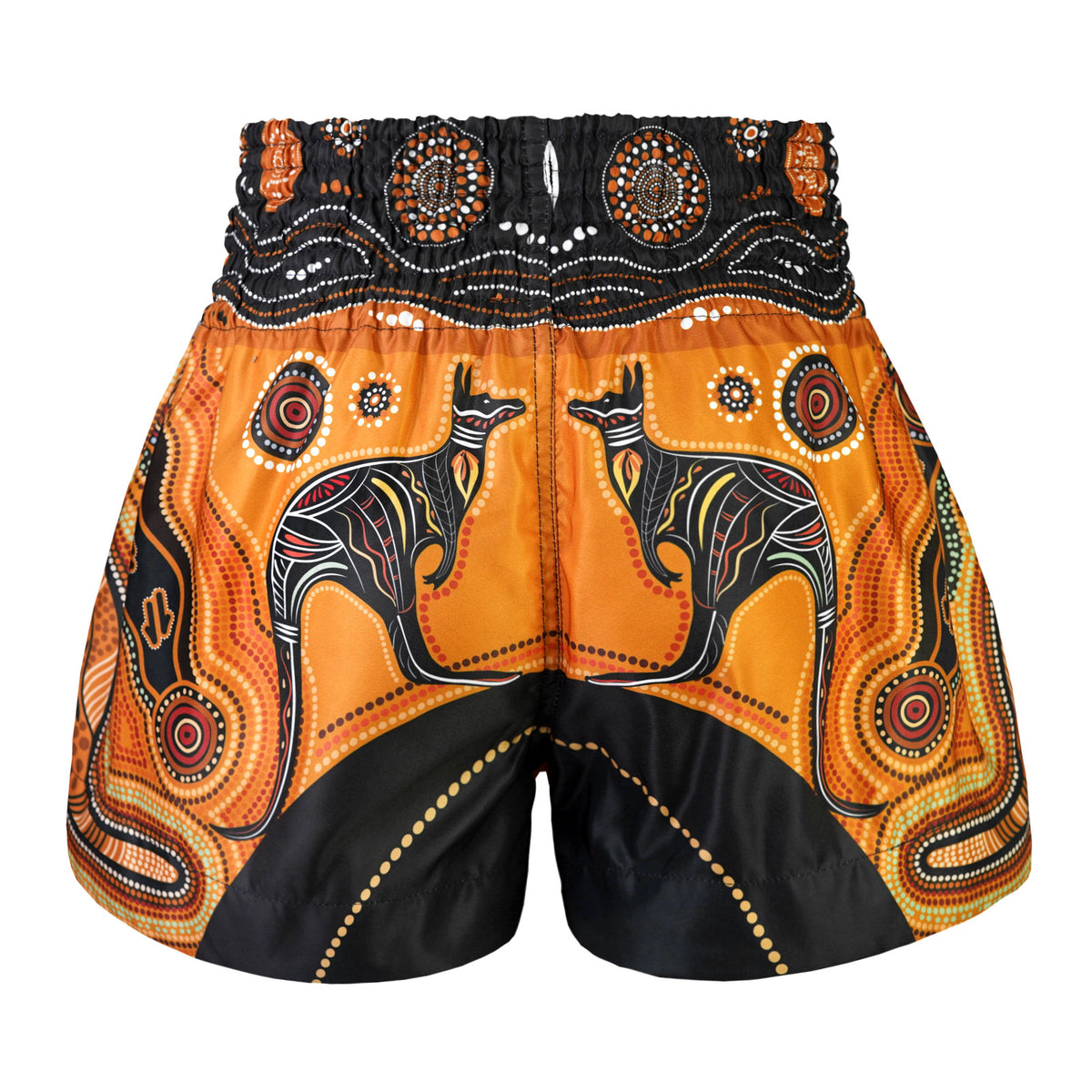 Tribal Tattoo Maori Print Pattern Muay Thai Boxing Shorts main image 1