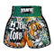 TUFF Muay Thai Boxing Shorts New Retro Style "Tora mori to Kingyo" (Tiger, Forest and Goldfish)