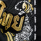 TUFF Muay Thai Boxing Shorts New Retro Style "Black Twin Tiger With Gold Text"