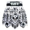 [Pre-Order] TUFF Muay Thai Boxing Shorts Gladiator Black & White Classic Victorian Pattern