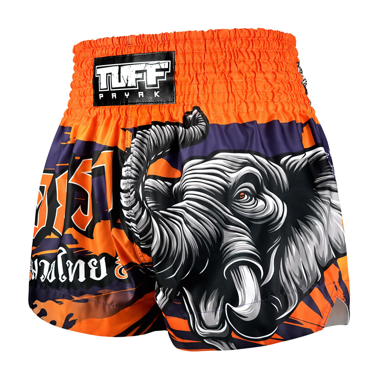 TUFFPAYAK Muay Thai Shorts Boxing Trunks Traditional Style (TPY-MS004 ...