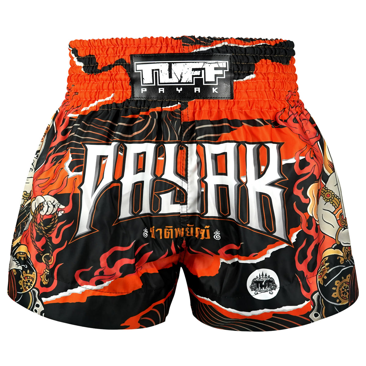 TUFFPAYAK Muay Thai Shorts Boxing Trunks Traditional Style (TPY-MS006 ...