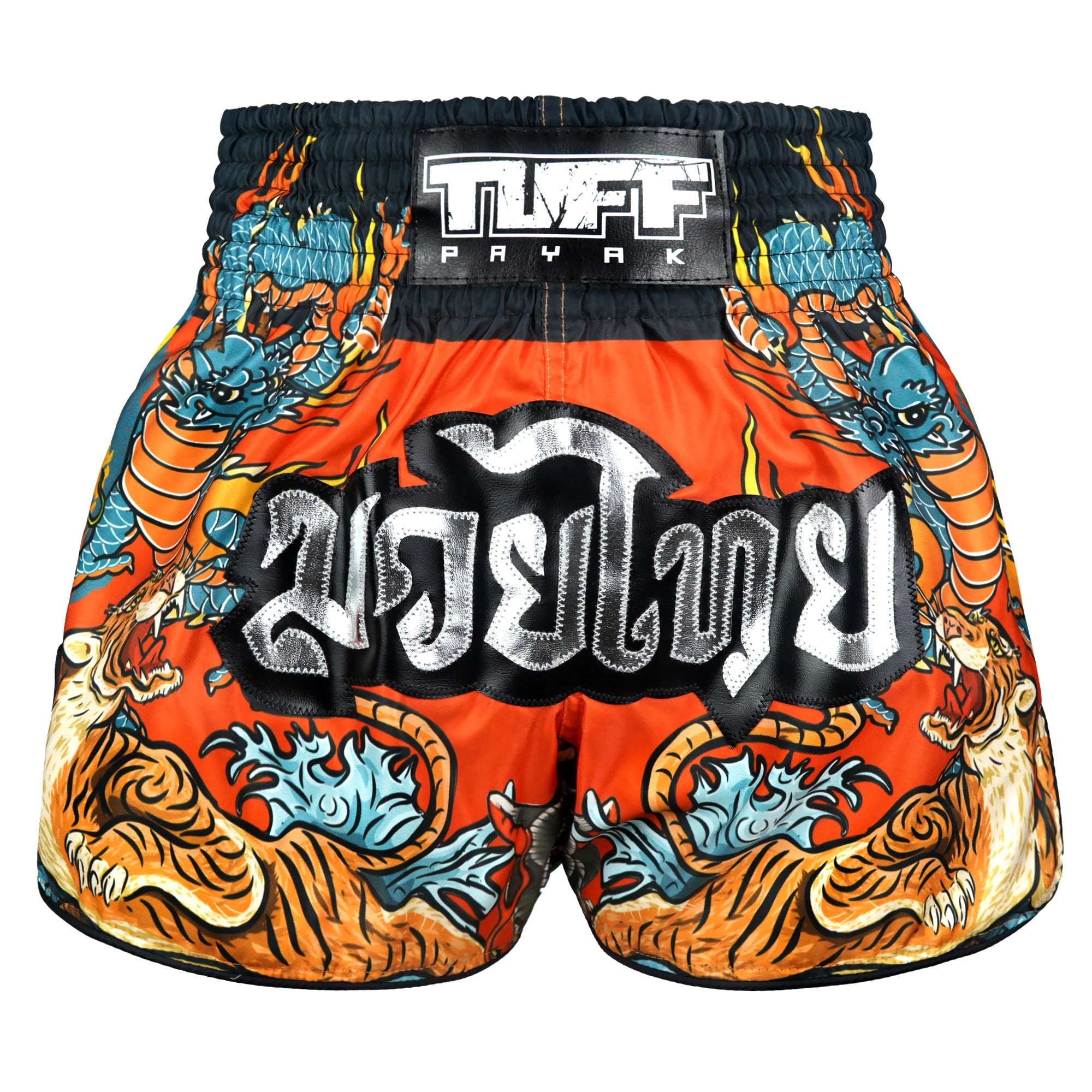 TUFFPAYAK Muay Thai Shorts Boxing Trunks Retro Style (TPY-RMS005