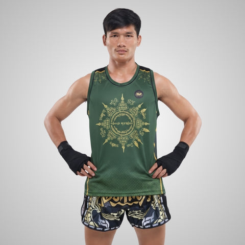 TUFFPAYAK Muay Thai Tank Top Boxing Sleeveless Vest Gym Jersey (TPY-TT008)