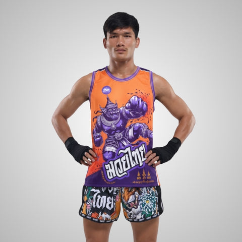 TUFFPAYAK Muay Thai Tank Top Boxing Sleeveless Vest Gym Jersey (TPY-TT011)