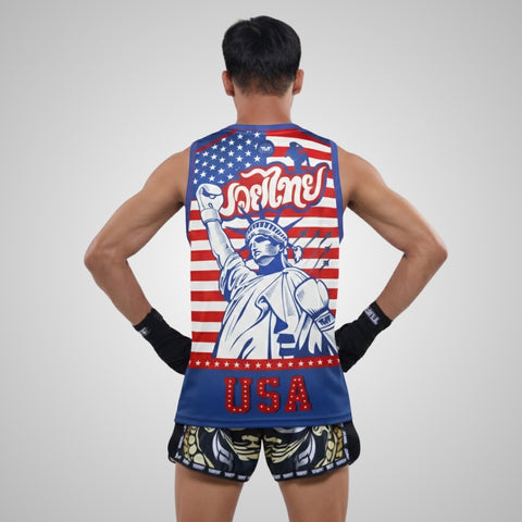 TUFFPAYAK Muay Thai Tank Top Boxing Sleeveless Vest Gym Jersey (TPY-TT013)