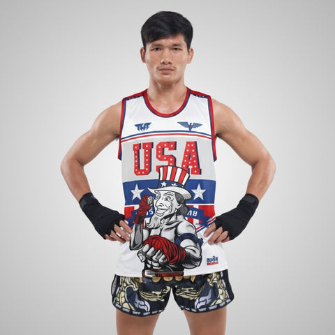 TUFFPAYAK Muay Thai Tank Top Boxing Sleeveless Vest Gym Jersey (TPY-TT014)