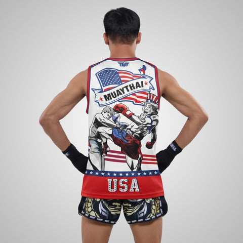 TUFFPAYAK Muay Thai Tank Top Boxing Sleeveless Vest Gym Jersey (TPY-TT014)