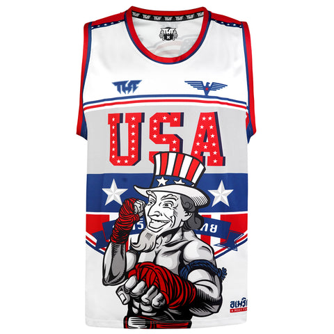 TUFFPAYAK Muay Thai Tank Top Boxing Sleeveless Vest Gym Jersey (TPY-TT014)