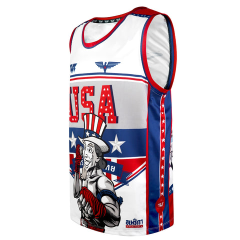 TUFFPAYAK Muay Thai Tank Top Boxing Sleeveless Vest Gym Jersey (TPY-TT014)