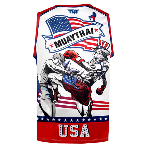 TUFFPAYAK Muay Thai Tank Top Boxing Sleeveless Vest Gym Jersey (TPY-TT014)