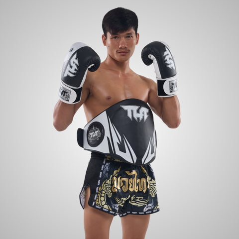 [Pre-Order] TUFF Muay Thai Belly Protector Black & White