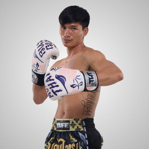 TUFF Muay Thai Boxing Roses Gloves
