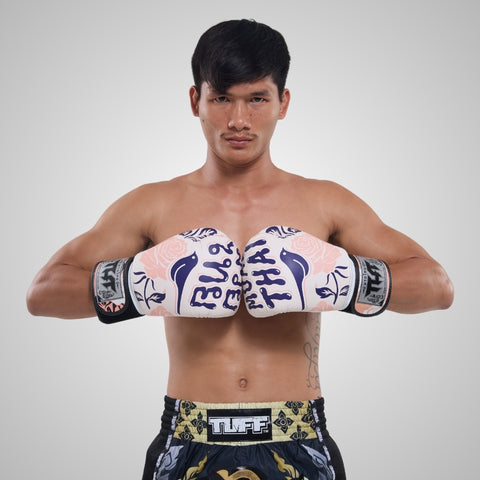 TUFF Muay Thai Boxing Roses Gloves