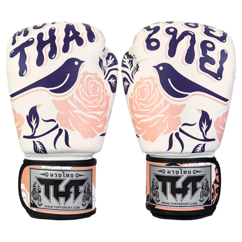 TUFF Muay Thai Boxing Roses Gloves