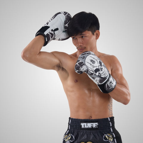 TUFF Muay Thai Boxing Skull Gloves