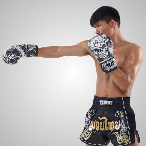 TUFF Muay Thai Boxing Skull Gloves