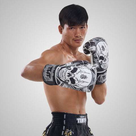 TUFF Muay Thai Boxing Skull Gloves