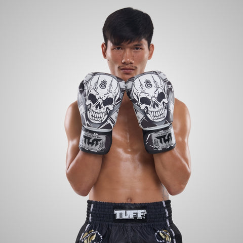 TUFF Muay Thai Boxing Skull Gloves