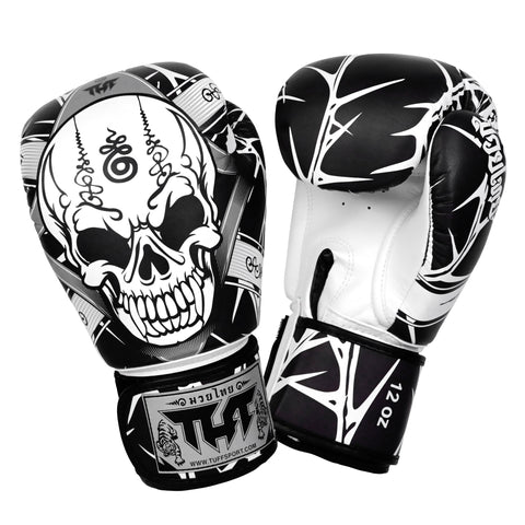 TUFF Muay Thai Boxing Skull Gloves