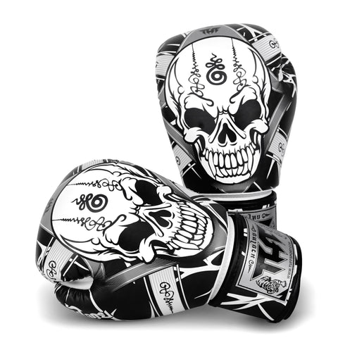 TUFF Muay Thai Boxing Skull Gloves