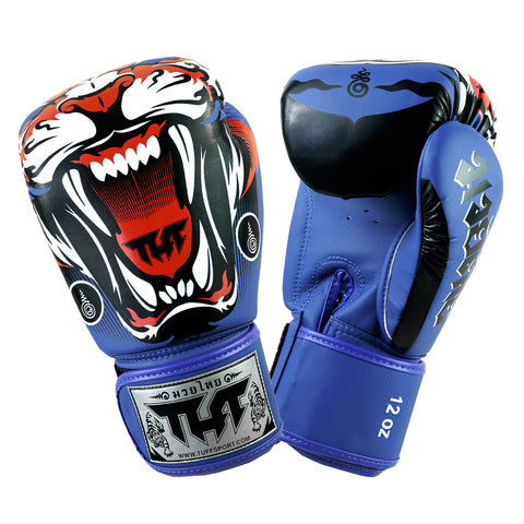 TUFF Muay Thai Boxing ฺBlue Tiger Gloves