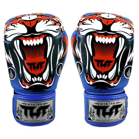 TUFF Muay Thai Boxing ฺBlue Tiger Gloves