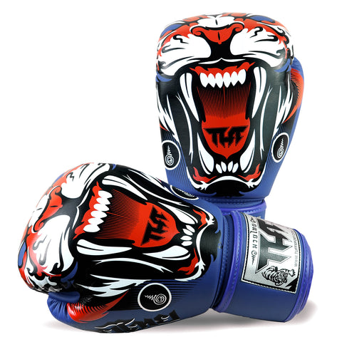 TUFF Muay Thai Boxing ฺBlue Tiger Gloves