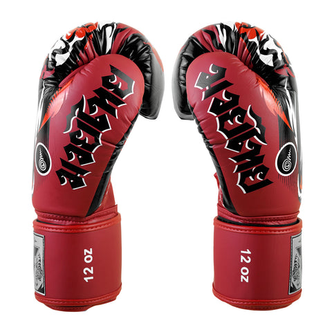 TUFF Muay Thai Boxing Red Tiger Gloves
