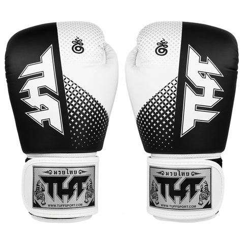 TUFF Muay Thai Boxing Black Gloves