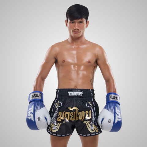 TUFF Muay Thai Boxing Blue Gloves