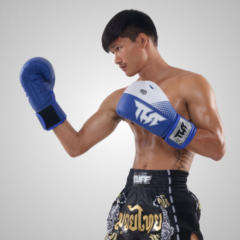 TUFF Muay Thai Boxing Blue Gloves