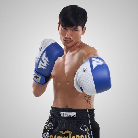 TUFF Muay Thai Boxing Blue Gloves