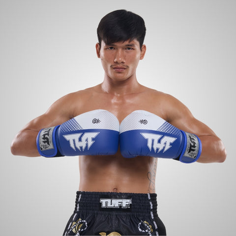 TUFF Muay Thai Boxing Blue Gloves