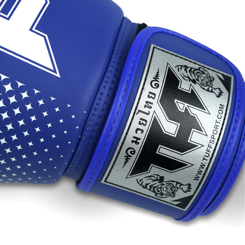 TUFF Muay Thai Boxing Blue Gloves