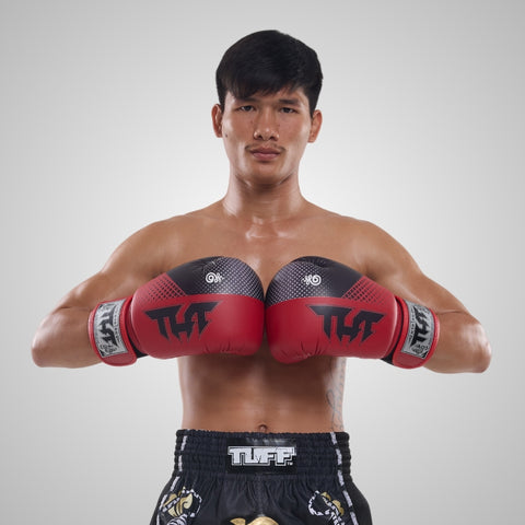 TUFF Muay Thai Boxing Red Gloves