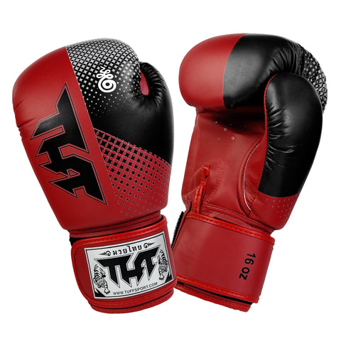 TUFF Muay Thai Boxing Red Gloves