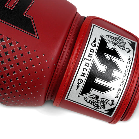 TUFF Muay Thai Boxing Red Gloves
