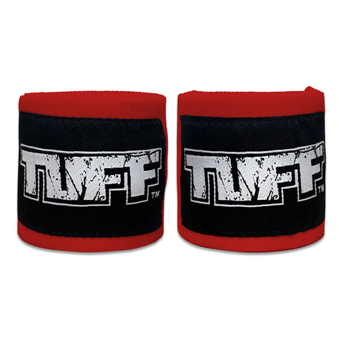 TUFF Hand Wraps Elastic Cotton Red